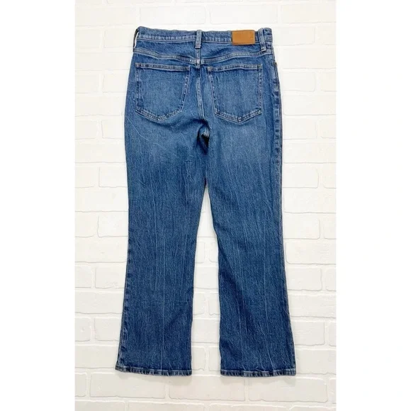 J Crew 10” Demi Boot High Rise Crop Jeans Blue Size 28 - Picture 2 of 6